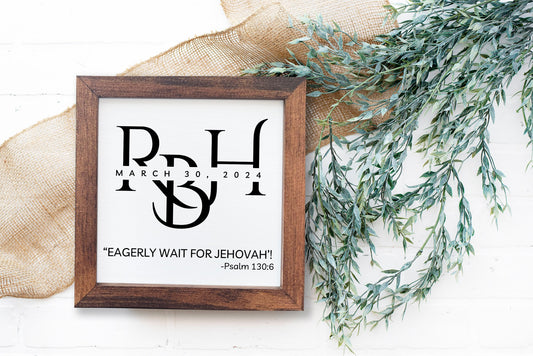 Monogrammed JW Baptism Gift | Baptism Keepsake | JW Convention | Personalized Baptism Gift | JW Gifts