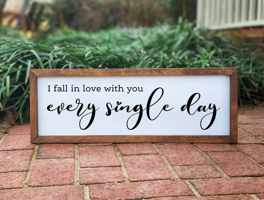 I fall in love with you every day | Engagement Gift For Couples | Wedding Gifts | Gifts for Wife