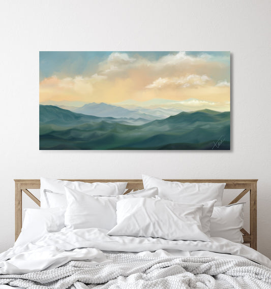 Datsuzoku | Landscape Painting | Appalachian Mountains | Panoramic Landscape Painting