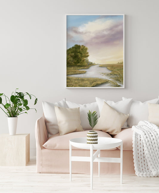 Whispers of Tranquility | Charleston SC | Charleston Print | Seascape Watercolor | Coastal Wall Art | Low Country Art | Charleston Art