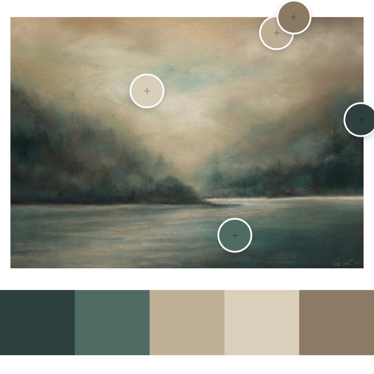 Into the Light | Peaceful Wall Art | Abstract Painting | Landscape Wall Art | Large Wall Art Oversized Horizontal