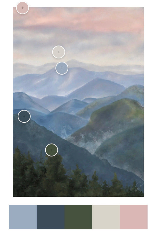 Blue Ridge Parkway Canvas Print | Appalachian Mountain Wall Art | North Carolina Landscape Print