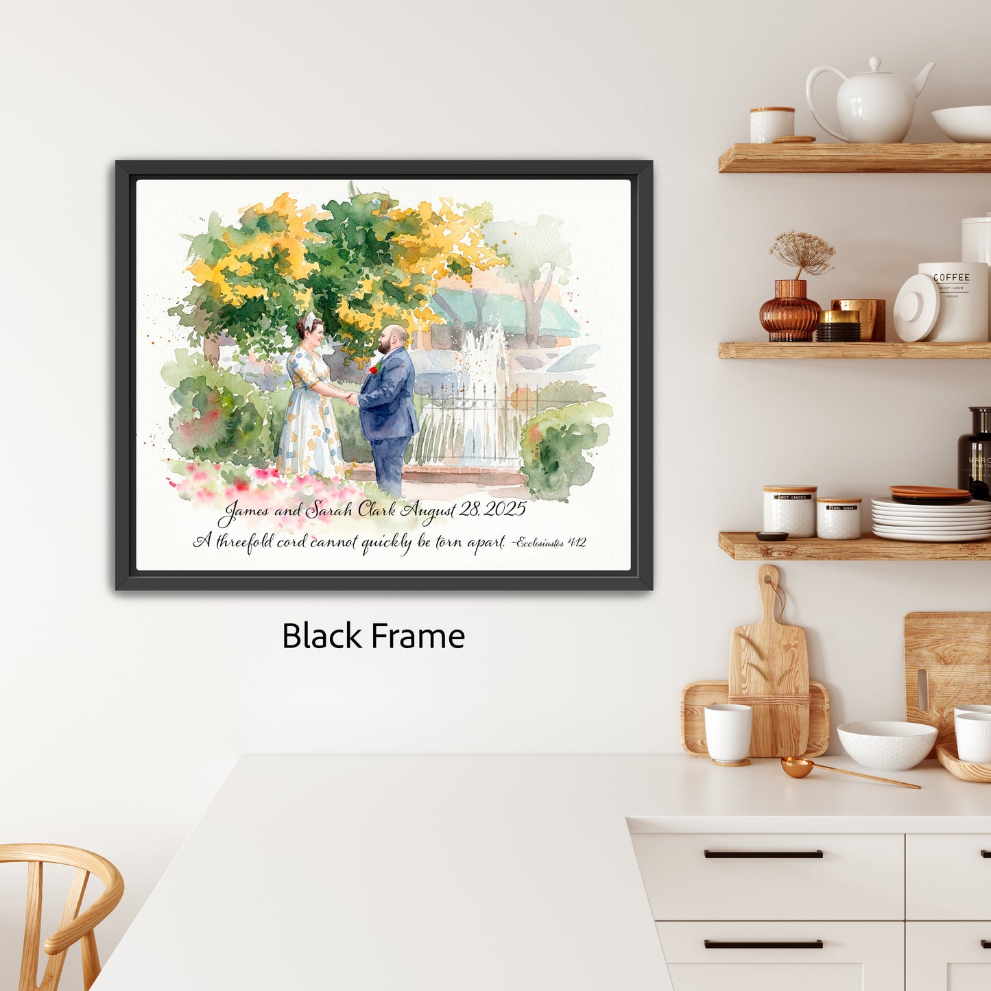 Personalized Threefold Cord Wedding Portrait
