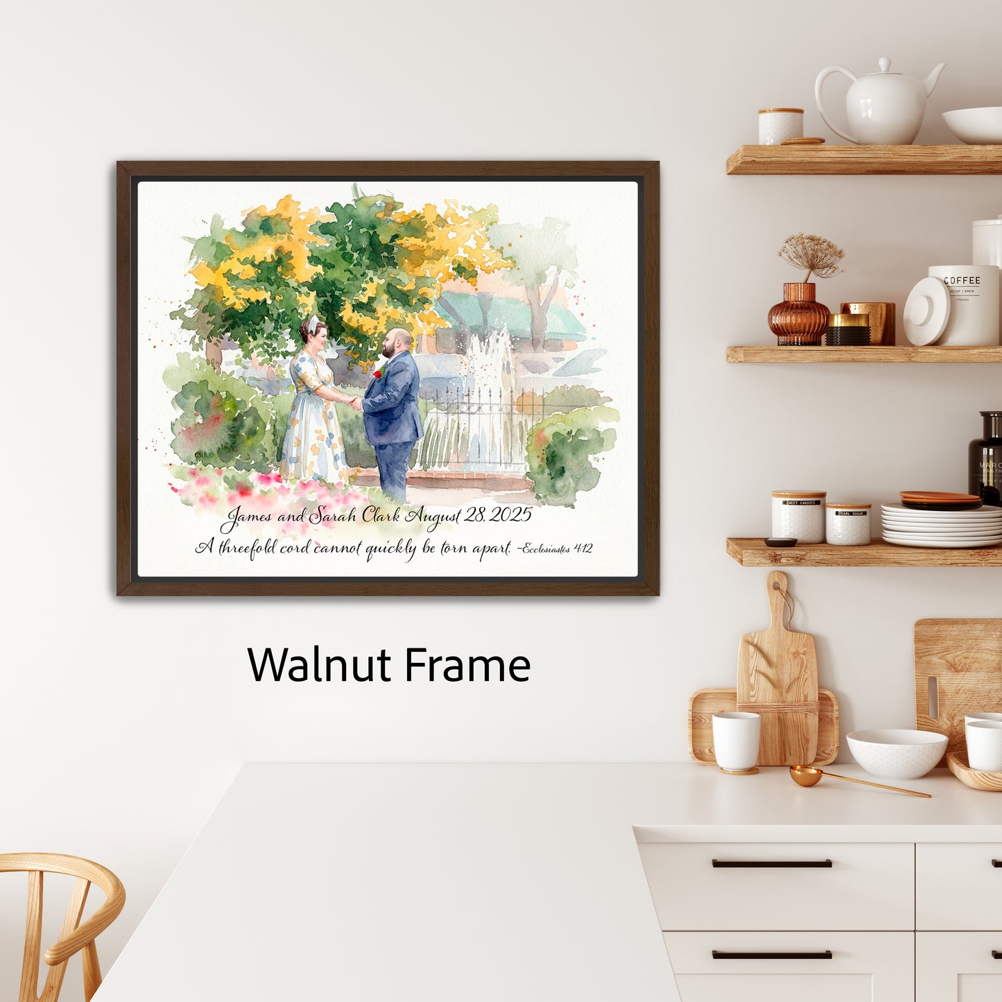 Personalized Threefold Cord Wedding Portrait