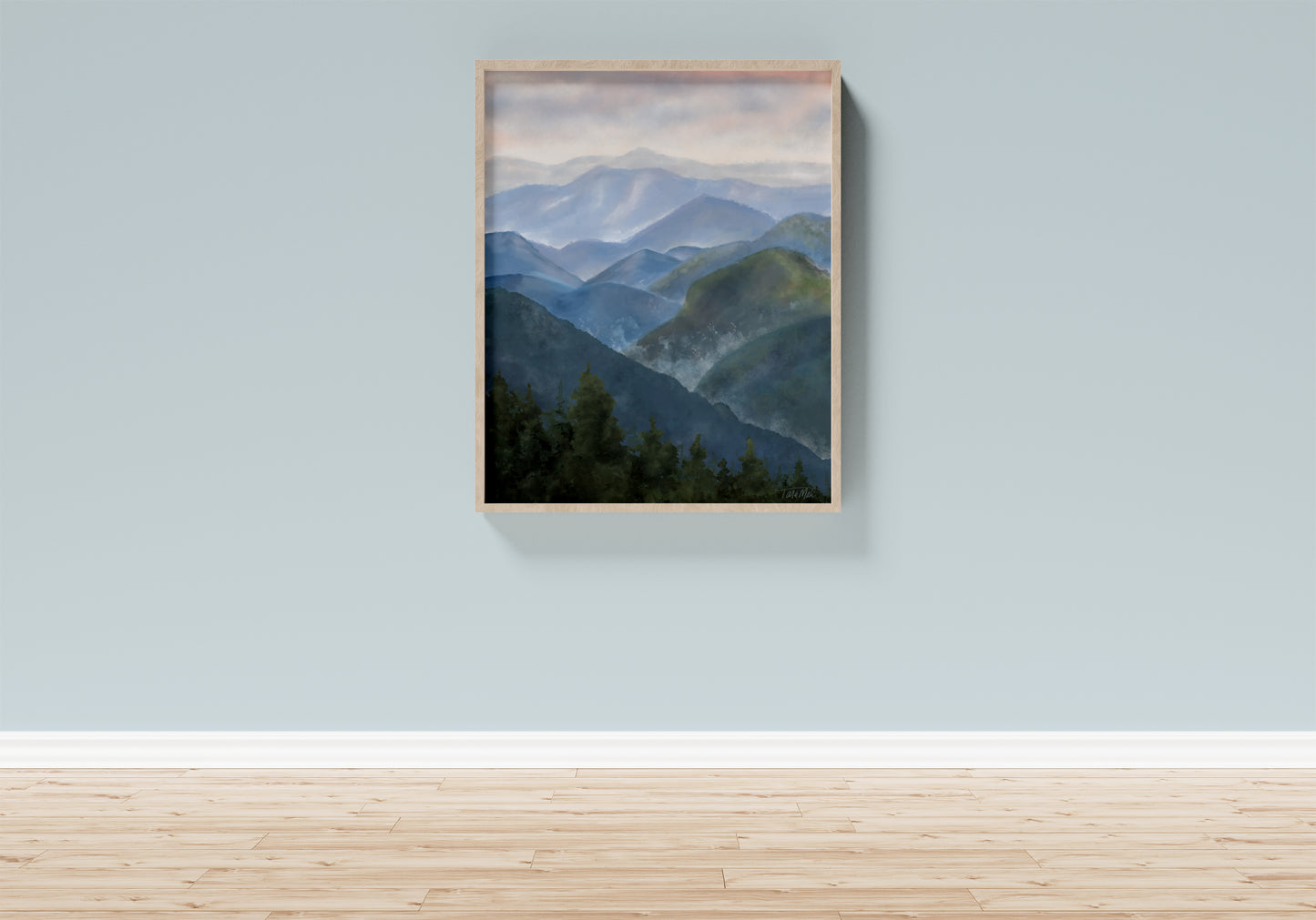 Blue Ridge Parkway Canvas Print | Appalachian Mountain Wall Art | North Carolina Landscape Print