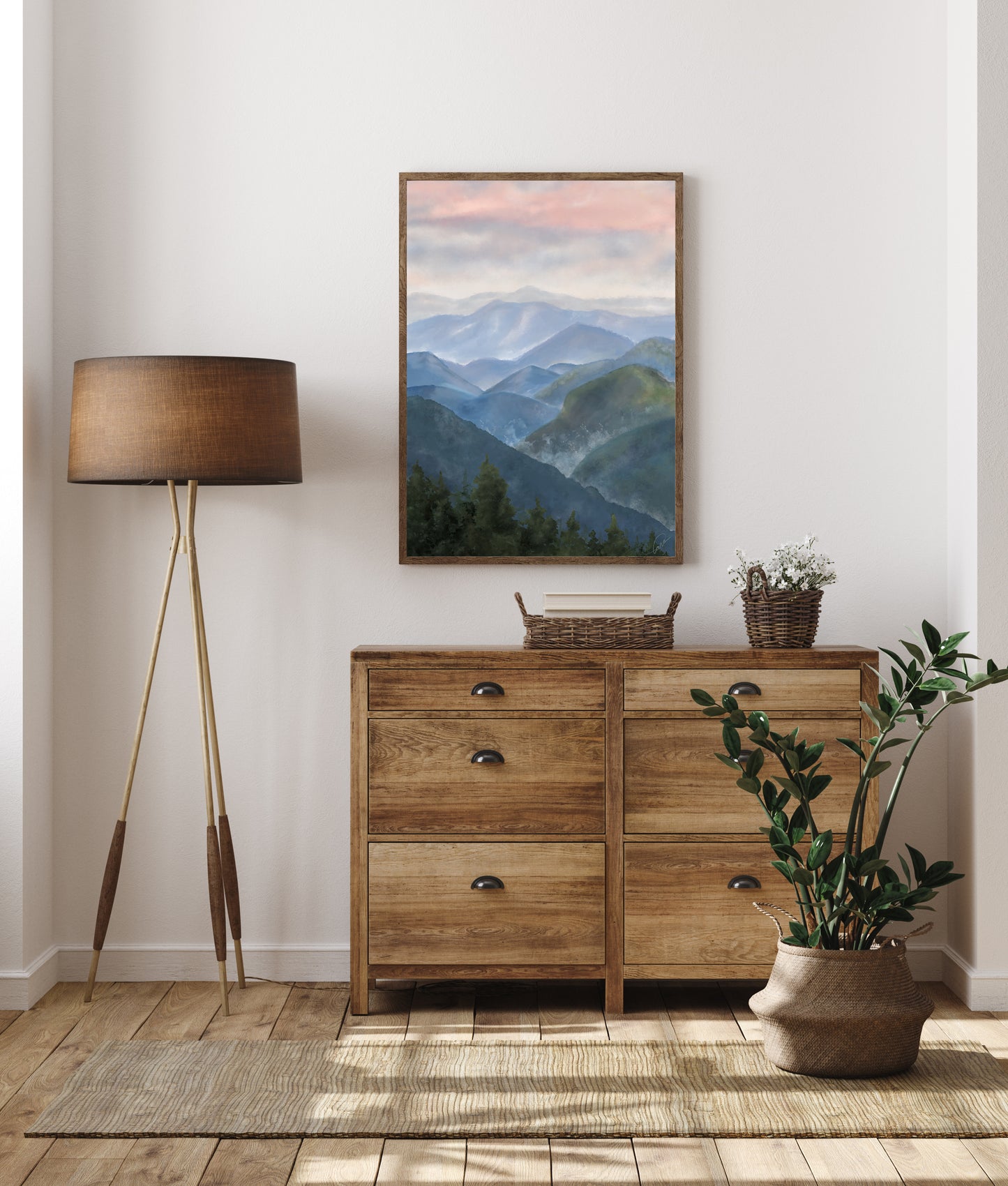 Blue Ridge Parkway Canvas Print | Appalachian Mountain Wall Art | North Carolina Landscape Print