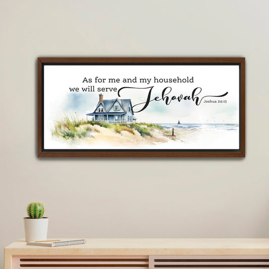 As For Me and My Household, We Will Serve Jehovah | Christian Home Decor | Pioneer Gifts Jw | JW Gifts | JW Pioneer Gifts