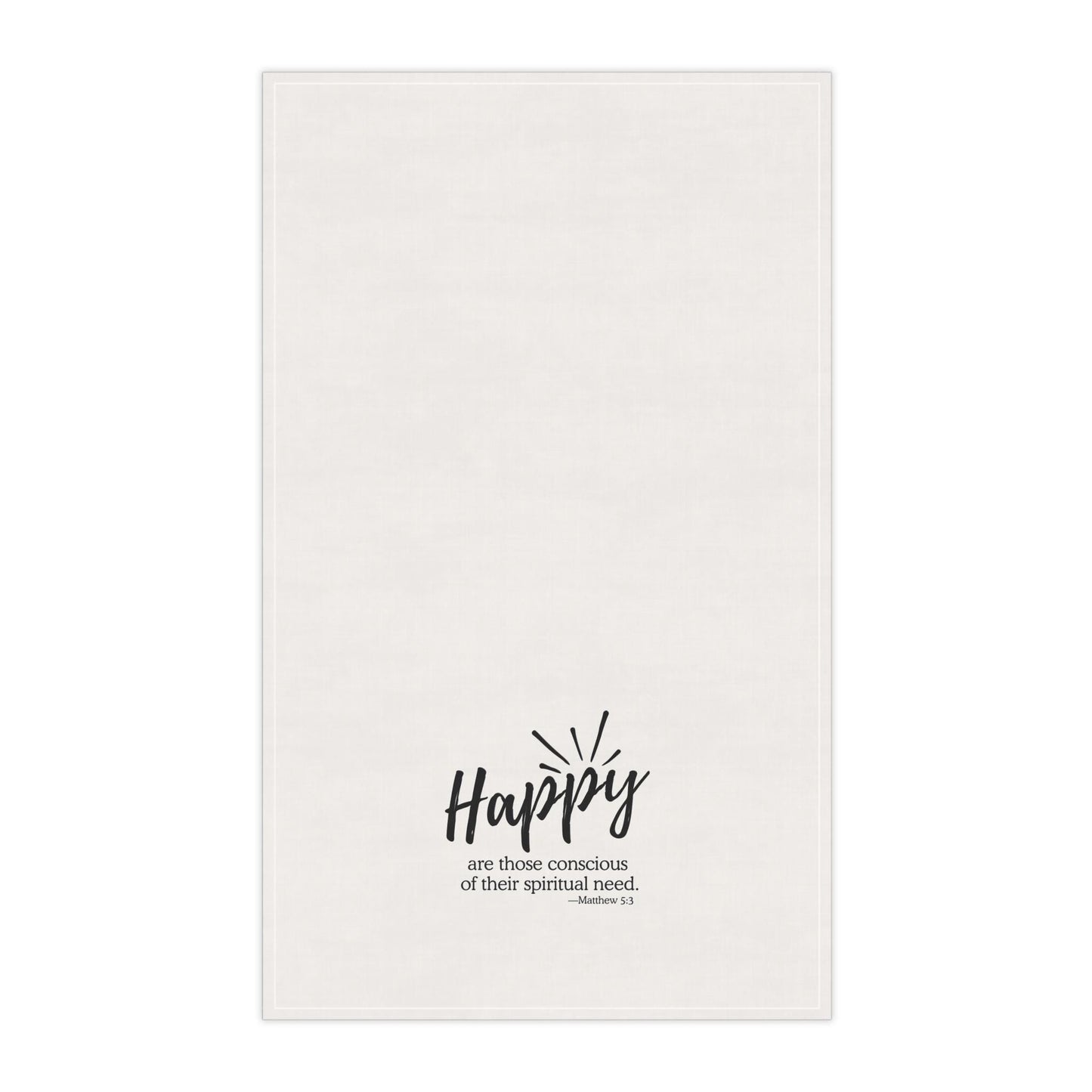 JW 2026 Yeartext Tea Towel | Matthew 5:3 Scripture Towel | Country Farmhouse Kitchen Decor | JW Gifts