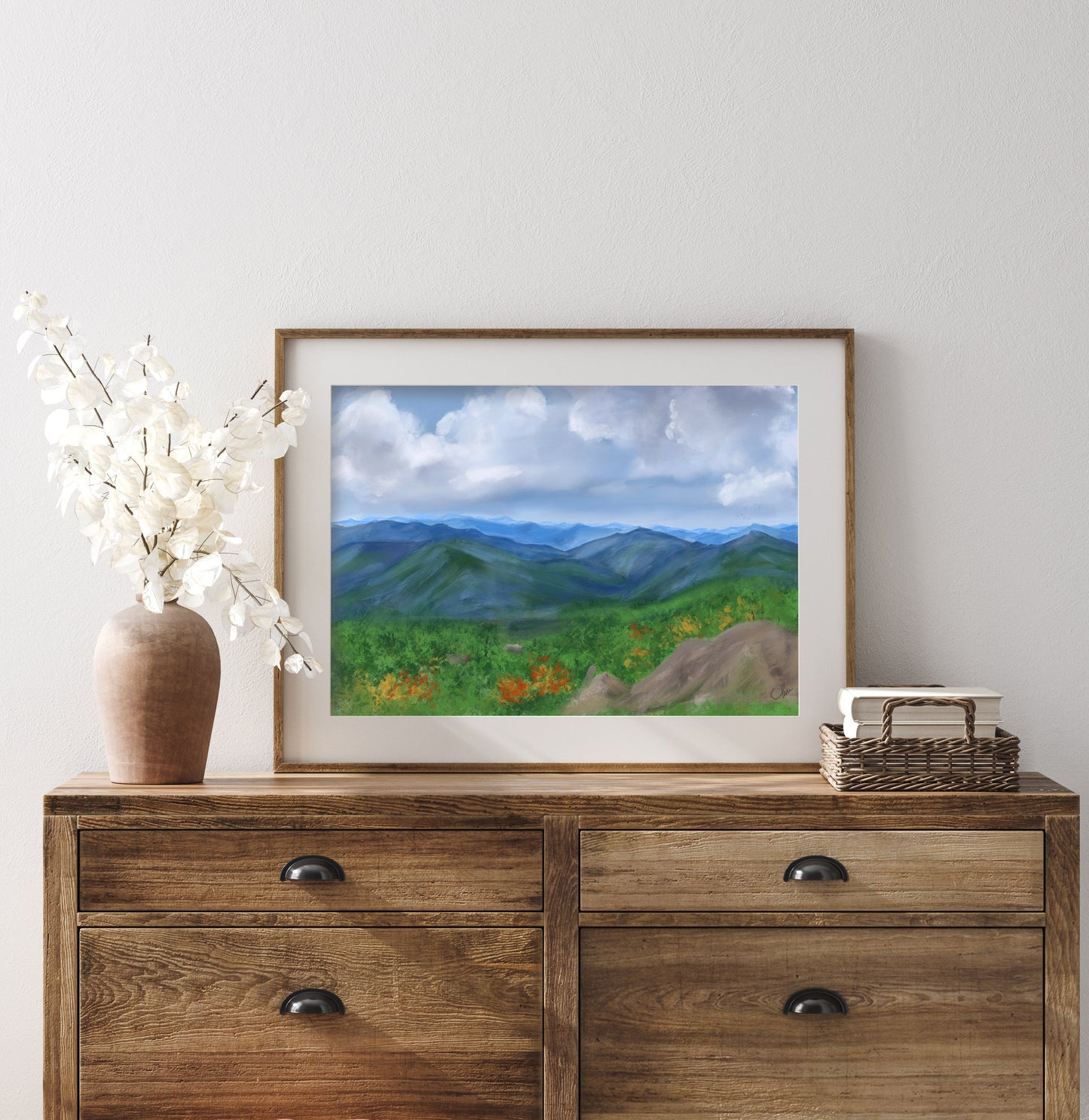 "A Breath of Fresh Air" | Blue Ridge Mountains  Painting | Panoramic Landscape Painting of the Appalachian Mountains | North Carolina Mountains