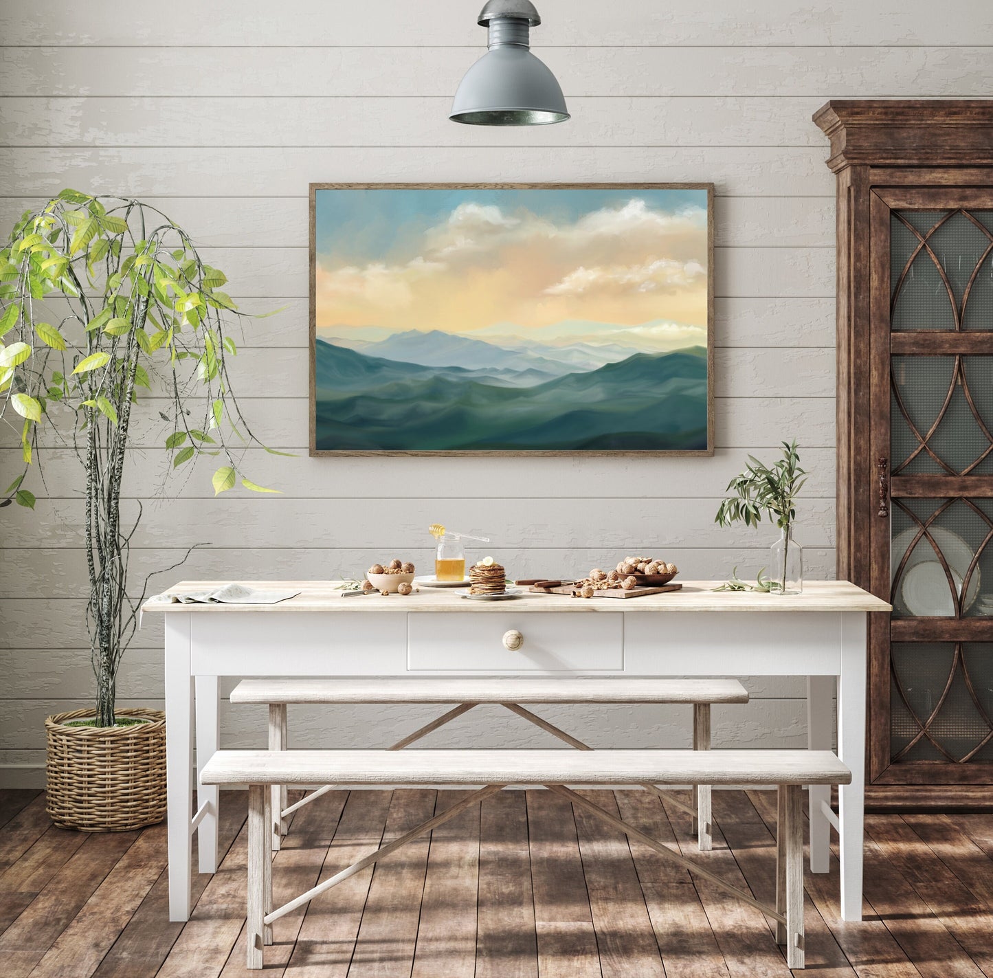 "Datsuzoku" | Landscape Painting | Appalachian Mountains | Panoramic Landscape Painting