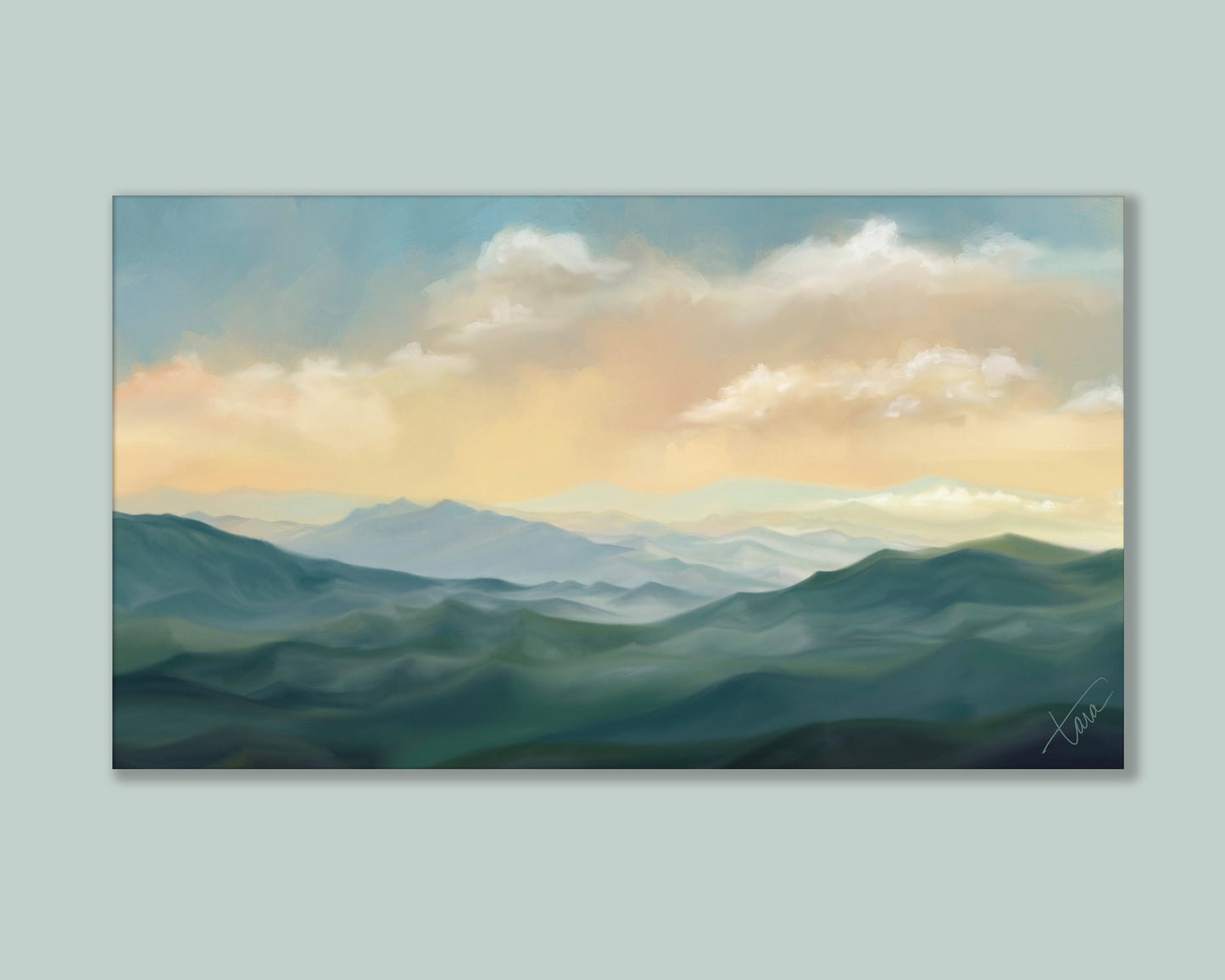 "Datsuzoku" | Landscape Painting | Appalachian Mountains | Panoramic Landscape Painting