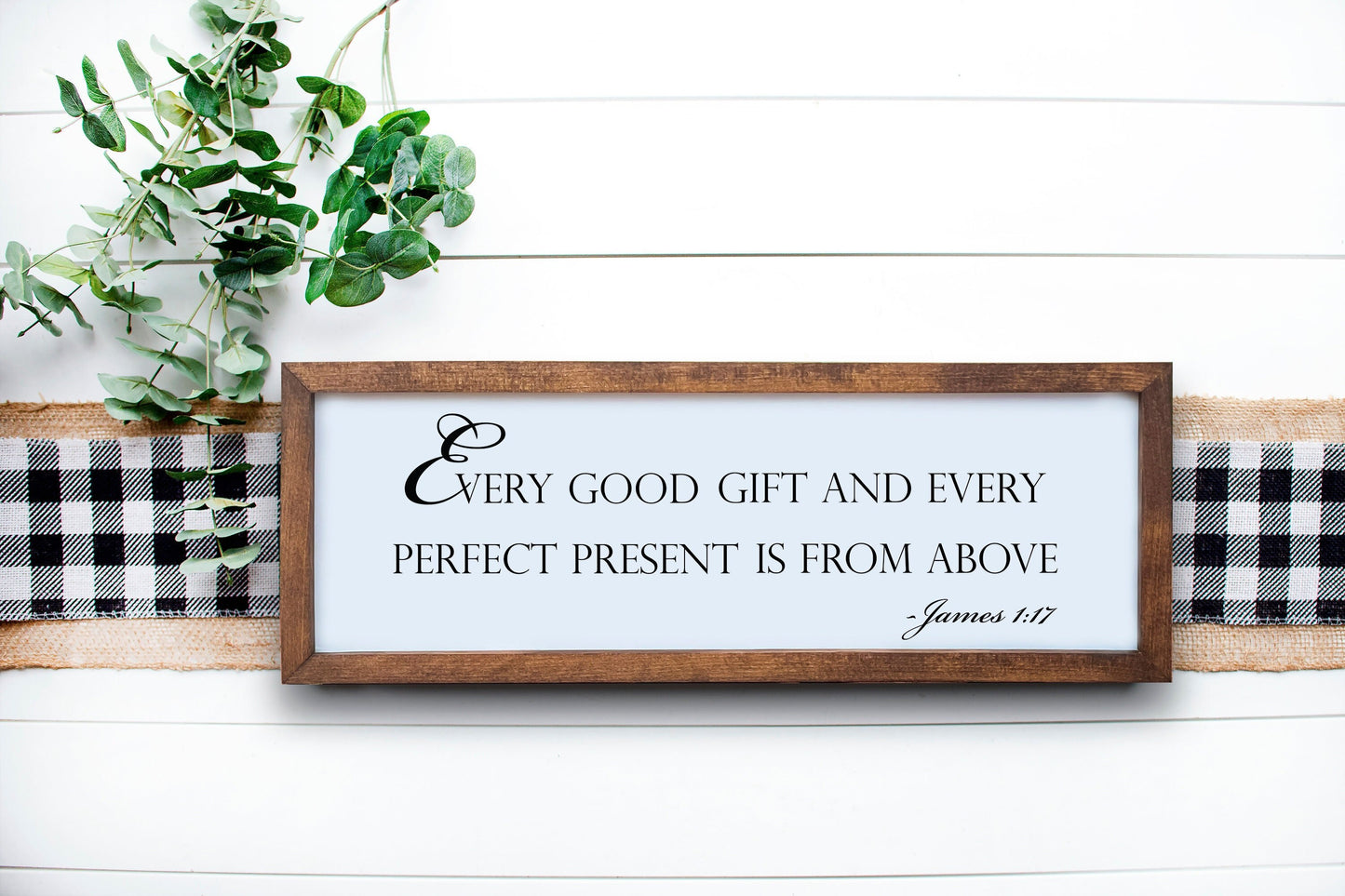 Every good gift is from above | James 1:17 | New Baby Gift | Bible Verse Wall Art | JW Gifts | JW Wedding Gift